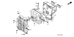 Honda EM5000SX K1 A/A (EA7) - Honda Generator, Made in Japan (SN: EA7-1100001 - EA7-1125948) EM/EB MUFFLER