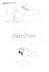 Jonsered FR 2216 A2 4X4 (965190701) - Jonsered Rear-Engine Riding Mower (2008-01) HOOD