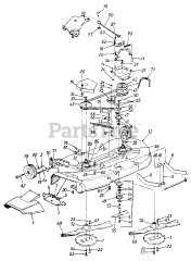 MTD 190-935-000 - MTD Mower Deck Assembly Only (1989)