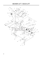 Husqvarna LZ 25 (968999772) - Husqvarna Zero-Turn Mower (2008-05) MOWER LIFT / DECK LIFT