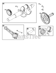 Briggs & Stratton 542477-0006-J1 - Briggs & Stratton Horizontal Engine Crankshaft Group