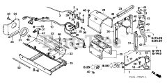 Honda EX5500 K1 A/B (EA1) - Honda Generator, Made in Japan (SN: EA1-1072384 - EA1-1099999) FRAME PIPE (2)