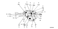 Honda GX390 K1 QWH2/A (GCAA) - Honda Engine, Made in Japan (SN: GCAA-3400001 - GCAA-9999999) LABEL (1)