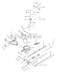 Ariens 815002 - Ariens EZR Front Blade (SN: 000101 & Above)