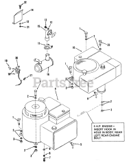 Toro 23-05BP01 (A-51) - Toro Rear-Engine Riding Mower (1982)