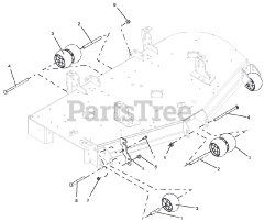 Gravely 991121 (Pro-Turn 160) - Gravely Pro-Turn 60" Zero-Turn Mower (SN: 050000 & Above) Anti-Scalp Rollers, 52" &amp; 60" Decks