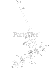 Cub Cadet GC 720 (41CJGC-C954) - Cub Cadet Trimmer Plus Cultivator Attachment General Assembly