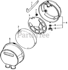 Honda E1500 K4 A (E1500) - Honda Generator, Made in Japan (SN: E1500-3000008 - E1500-9999999) AIR CLEANER
