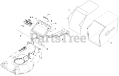 Exmark ECXKA21 - Exmark 21" X-Series Walk-Behind Mower, Kawasaki FJ180V (SN: 314000000 - 314999999) (2014)