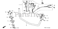 Honda UMK431 K1 UNBA (HZAD) - Honda Brush Cutter, Made in Japan (SN: HZAD-2000001 - HZAD-2049999) THROTTLE LEVER (4)