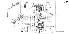 Honda BFP9.9 D5 LHA (BABJ) - Honda Outboard Engine, Made in Japan (SN: BABJ-1400001 - BABJ-1499999) CARBURETOR (MANUAL)