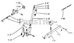 Toro 1-0385 (C-160) - Toro Lawn Tractor (1974) Lift Linkage