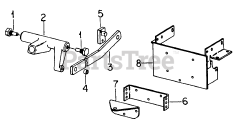 Cub Cadet 1604 (143-580-100) - Cub Cadet Garden Tractor Sleeve Hitch-582 Special-582 W/sn 719999 &amp; Below