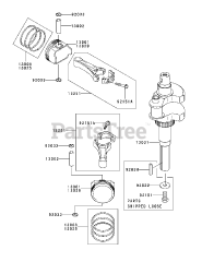 Cub Cadet M60-KW (53BH5D8X750) - Cub Cadet 60" Tank Zero-Turn Mower, 25hp Kawasaki FH721V AS26 Piston &amp; Crankshaft