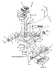 Echo LM-214 - Echo Walk-Behind Lawn Mower Deck, Wheels, Discharge Chute, Blade, Drive System