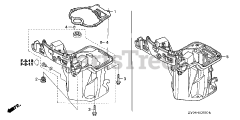 Honda BF15 D4 LGA (BALJ) - Honda Outboard Engine, Made in Japan (SN: BALJ-1100001 - BALJ-1199999) OIL CASE + OIL PAN GASKET
