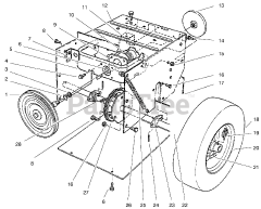 Lawn-Boy 28230 (522 R) - Lawn-Boy 22" Snow Thrower (SN: 007900001 - 007999999) (1997) TRACTION ASSEMBLY