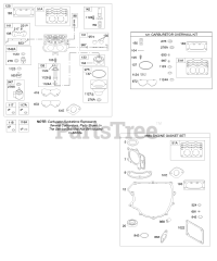 Briggs & Stratton 441777-0283-E1 - Briggs & Stratton Vertical Engine Carburetor, Gasket Set - Engine, Kit - Carburetor Overhaul