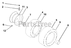 Husqvarna GTH 250 (954140104-B) - Husqvarna Garden Tractor (2000-03) Wheels &amp; Tires