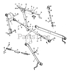 Simplicity 9518 (2097355) - Simplicity Compact Tractor, Diesel 3 Point Hitch Group (3486I63)