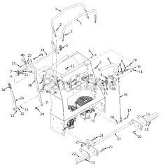 Scag SVRII-61V-25FX - Scag V-Ride II 61" Stand-On Mower, 25hp Kawasaki 801FX (SN: N0000001 - N0099999)