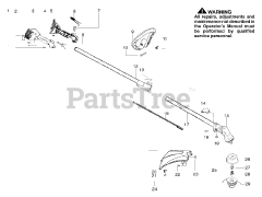 Poulan Pro PPB 200 - Poulan Pro String Trimmer Handle / Shaft Assembly