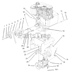 Toro 38592 (1332) - Toro 32" Power Shift Snow Thrower (SN: 240000001 - 240999999) (2004)