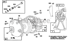 Briggs & Stratton 82232-2136-01 - Briggs & Stratton Horizontal Engine Gear Case Assembly
