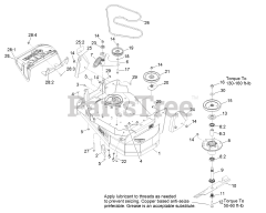 Exmark VTS541KA363CA - Exmark 36" Vantage S-Series Stand-On Mower, Kawasaki, CARB (SN: 313000000 - 313999999) (2013) Deck Assembly