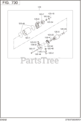 Subaru Robin EH252BS1000 (EH25-2) - Subaru Robin Engine 730 Electric Device