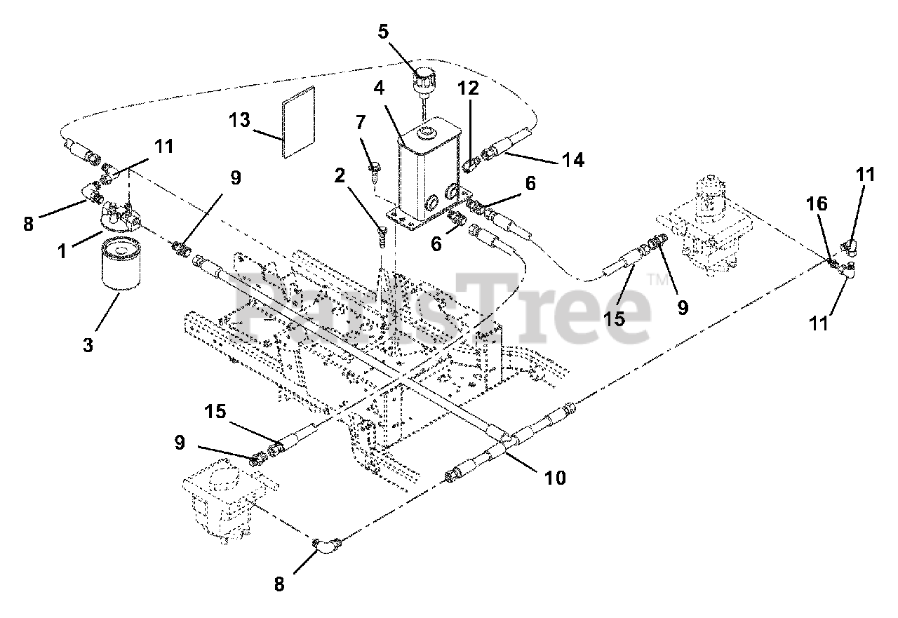 Gravely 992077 (PM 144Z) Gravely ProMaster 44" ZeroTurn Mower, 19hp