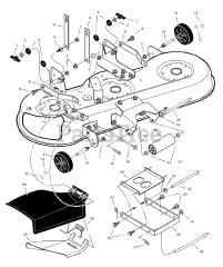 Scotts 46104x8B - Scotts 46" Garden Tractor (2000) Mower Housing Suspension