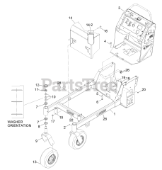 Exmark VTS541KA363CA - Exmark 36" Vantage S-Series Stand-On Mower, Kawasaki, CARB (SN: 313000000 - 313999999) (2013) Main Frame Assembly