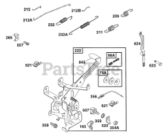 Briggs & Stratton 176432-0115-01 - Briggs & Stratton Horizontal Engine