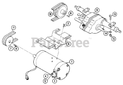 Toro 1-0700 (C-185) - Toro Elec-Trak Lawn Tractor (1977) Motor, Transmission And Drive System
