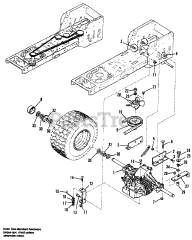 AGCO 512 H (1692264) - AGCO 36" Lawn Tractor, 12.5hp Transmission Group - Hydro Gear Model 318-0500
