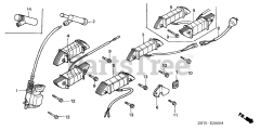 Honda GX120 K1 SX (GC01) - Honda Engine, Made in Japan (SN: GC01-2000001 - GC01-4299999) IGNITION COIL