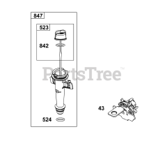 Briggs & Stratton 123P02-0056-H1 - Briggs & Stratton Vertical Engine Lubrication Group