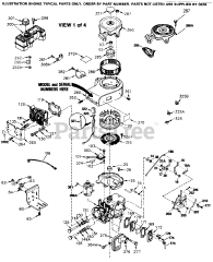 Tecumseh TVM195-150230D - Tecumseh Engine Engine Parts List #1