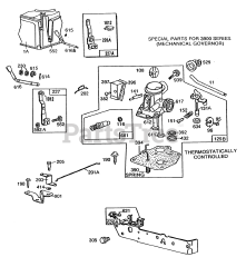 Briggs & Stratton 110902-3199-01 - Briggs & Stratton Vertical Engine Carburetor Assy,Controls