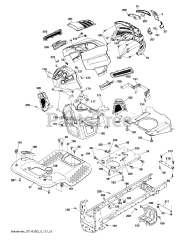 Husqvarna YTH 22V42 (960430186-00) - Husqvarna 42" Yard Tractor (2013-09) CHASSIS &amp; ENCLOSURES