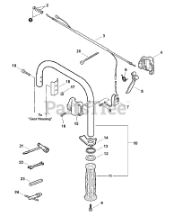 Echo ED-200 - Echo Engine Drill (SN: E01505001001 - E01505999999) Handle, Throttle Control, Tools