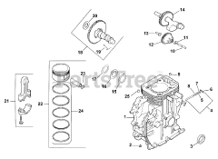 Toro 73428 (312-8) - Toro Garden Tractor (SN: 089000001 - 089000499) (1998) Crankcase