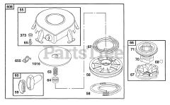 Briggs & Stratton 19B412-0128-01 - Briggs & Stratton Horizontal Engine Rewind Assy