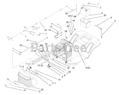 Toro 71196 (16-44 HXL) - Toro Lawn Tractor (SN: 089000001 - 089999999) (1998)