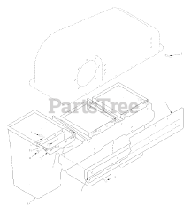 Scag GC-STT-52 - Scag Grass Catcher (SN: B8500001 - B8599999) Bag Support Braket And Seal