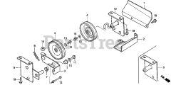 Honda H4518 H HSA/C (MZAT) - Honda Lawn Tractor, Made in Japan (SN: MZAT-3000001 - MZAT-3999999) TENSIONER PULLEY (H4514H, H4518H)