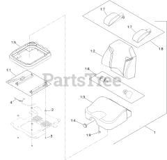 Toro 121-7595 - Toro Deluxe Seat Kit for Z Master Mower