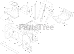 Toro 37780 (826 OE) - Toro 26" Power Max Snow Thrower (SN: 316000001 - 316999999) (2016) Main Frame and Auger Housing Assembly