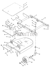 Gravely 888047 - Gravely 36" Fab Deck for Pro-Walk 150 Mower (SN: 003015 - 009999) Mower Frame